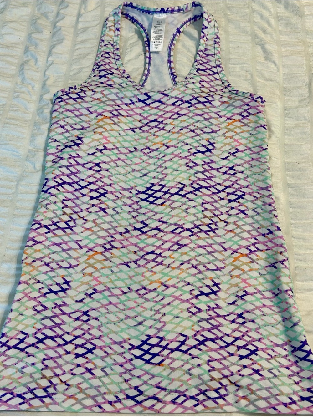 Ivivva Purple Multi-Print Racerback Tank